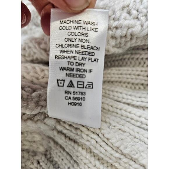 Maurices Large Open Front Relaxed Fit Cardigan Cream - Picture 8 of 8